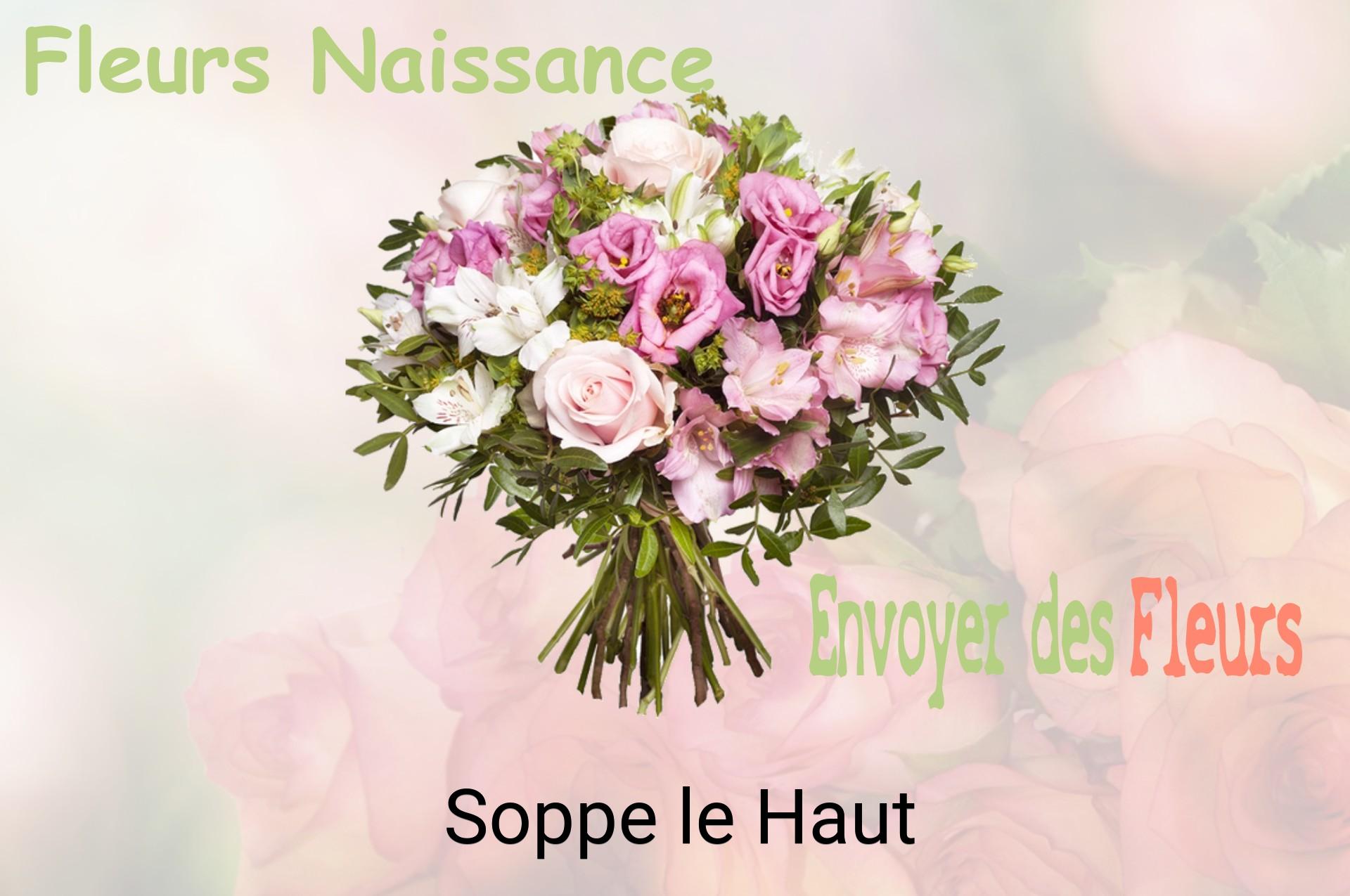Bouquet de fleurs de naissance livré à Soppe-le-Haut